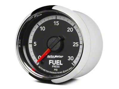 Auto Meter Gen 4 Dodge Factory Match Series 2-1/16-Inch Fuel Pressure Gauge; 0-30 PSI; Digital Stepper Motor (09-18 RAM 1500)