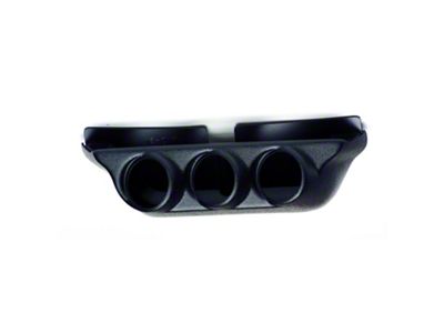 Auto Meter Overhead Console Triple Gauge Pod Mount; 2-1/16 Inch (99-06 Silverado 1500)