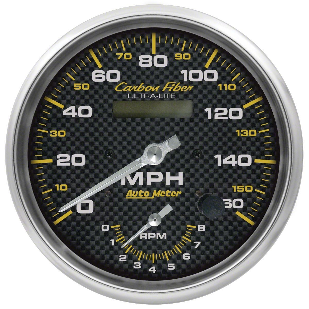 Auto Meter RAM 1500 Carbon Fiber Series 5-Inch Tachometer/Speedometer ...