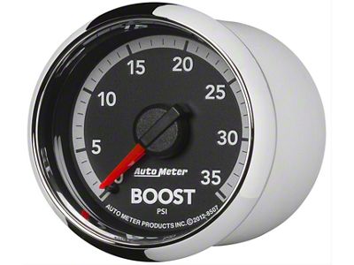 Auto Meter Gen 4 Dodge Factory Match Series 2-1/16-Inch Boost Gauge; 0-35 PSI; Mechanical (10-18 RAM 2500)