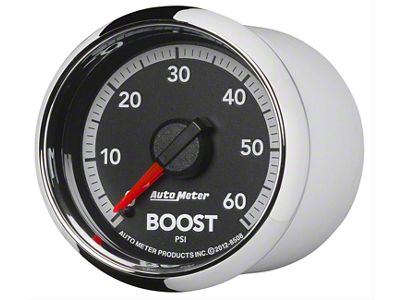Auto Meter Gen 4 Dodge Factory Match Series 2-1/16-Inch Boost Gauge; 0-60 PSI; Mechanical (10-18 RAM 2500)