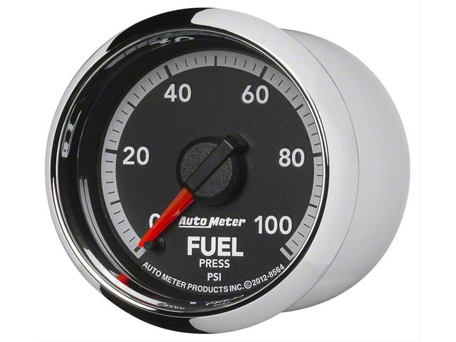 Auto Meter Factory Match Fuel Pressure Gauge; 0-100 PSI; Digital Stepper Motor (10-18 RAM 2500)