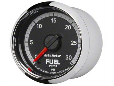 Auto Meter Gen 4 Dodge Factory Match Series 2-1/16-Inch Fuel Pressure Gauge; 0-30 PSI; Digital Stepper Motor (10-18 RAM 2500)