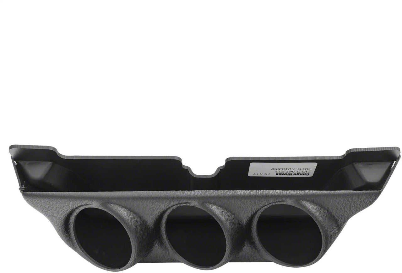 Auto Meter RAM 2500 Overhead Console Gauge Pod; Triple 21/16 Inch 18017 (0309 RAM 2500) Free