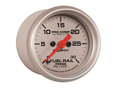 Auto Meter Ultra-Lite Series 2-1/16-Inch Fuel Rail Pressure Gauge; 0-30K PSI; Digital Stepper Motor (03-07 5.9L RAM 2500)