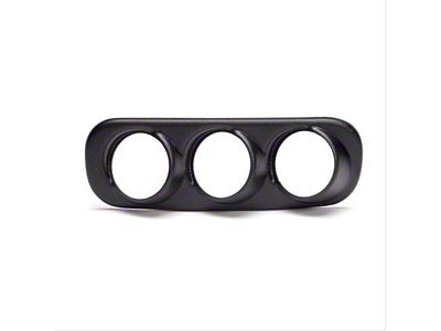 Auto Meter Dash Console Bezel Triple Gauge Pod Mount; 2-1/16 Inch (03-05 RAM 3500)