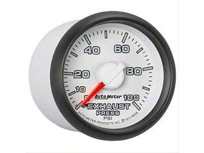 Auto Meter Factory Match Exhaust Pressure Gauge; 0-100 PSI; Mechanical (03-09 RAM 3500)
