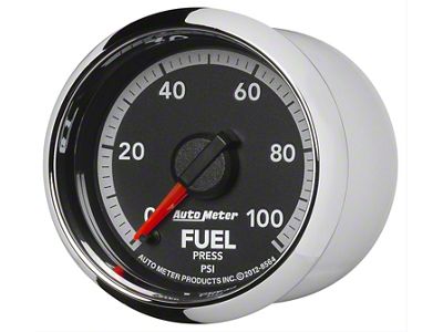 Auto Meter Gen 4 Dodge Factory Match Series 2-1/16-Inch Fuel Pressure Gauge; 0-100 PSI; Digital Stepper Motor (10-18 RAM 3500)