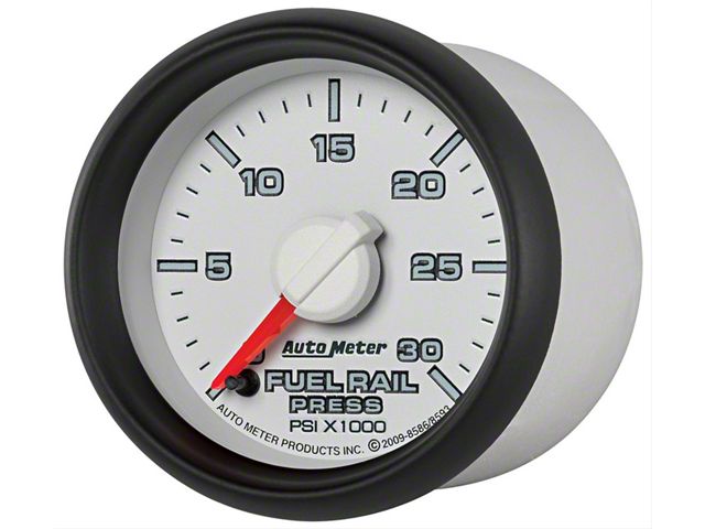 Auto Meter Factory Match Fuel Rail Pressure Gauge; 0-30 PSI; Digital Stepper Motor (03-06 5.9L RAM 3500)