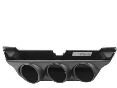 Auto Meter Overhead Console Triple Gauge Pod Mount; 2-1/16 Inch (03-09 RAM 3500)
