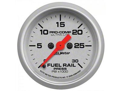 Auto Meter Ultra-Lite 0-30K PSI Fuel Pressure Gauge; Digital Stepper Motor (07-10 6.7L RAM 3500)