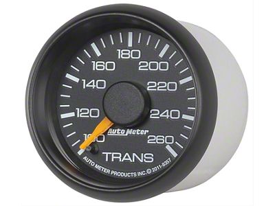 Auto Meter GM Factory Match Series 2-1/16-Inch Transmission Temperature Gauge; 100-260 Fahrenheit; Digital Stepper Motor (99-06 Sierra 1500)