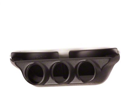 Auto Meter Overhead Console Triple Gauge Pod Mount; 2-1/16 Inch (99-06 Sierra 1500)