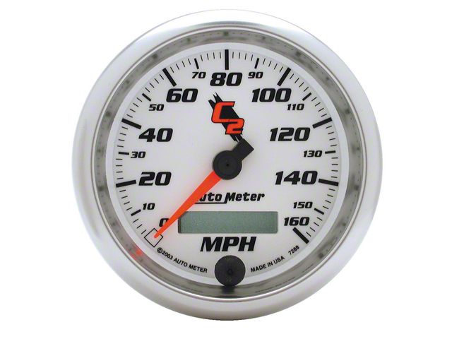 Auto Meter 3262 Auto Meter Sierra 3500 C2 Series 3-3/8-Inch Programmable Speedometer; 0 ...
