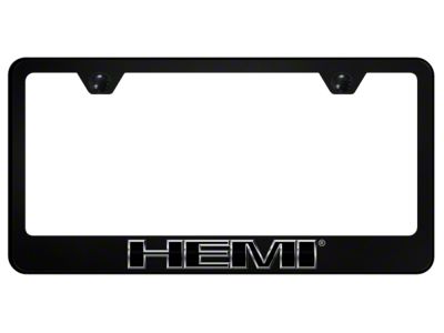 Autogold HEMI License Plate Frame; Chrome (Universal; Some Adaptation May Be Required)