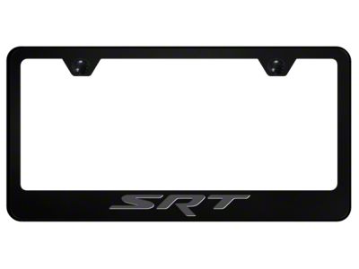 Autogold SRT License Plate Frame; Ghost (Universal; Some Adaptation May Be Required)