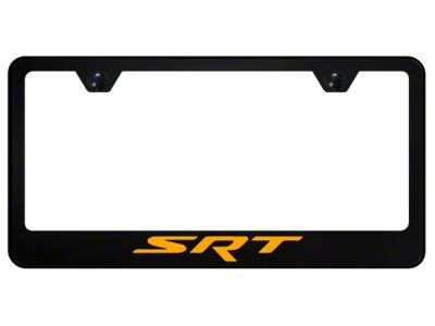 Autogold SRT License Plate Frame; Orange (Universal; Some Adaptation May Be Required)