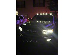 AutoLEDTech LED Roof Cab Lights; Smoked White (19-26 RAM 2500 w/ Factory Cab Lights)
