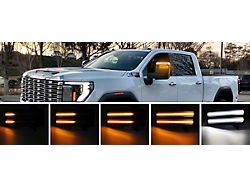 AutoLEDTech LED Mirror Lights; Smoked Switchback (20-26 Sierra 2500 HD)