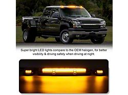 AutoLEDTech LED Roof Cab Lights; Smoked Amber (01-06 Sierra 2500 HD w/ Factory Cab Lights)