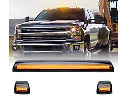 AutoLEDTech LED Roof Cab Lights; Smoked Amber (15-19 Sierra 2500 HD w/ Factory Cab Lights)