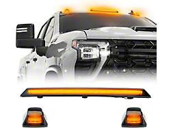 AutoLEDTech LED Roof Cab Lights; Smoked Amber (20-26 Sierra 2500 HD w/ Factory Cab Lights)