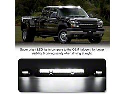 AutoLEDTech LED Roof Cab Lights; Smoked White (01-06 Sierra 2500 HD w/ Factory Cab Lights)