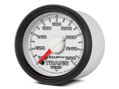 Auto Meter Gen 3 Dodge Factory Match Series 2-1/16-Inch Transmission Temperature Gauge; 100-260 Fahrenheit; Digital Stepper Motor (02-08 RAM 1500)