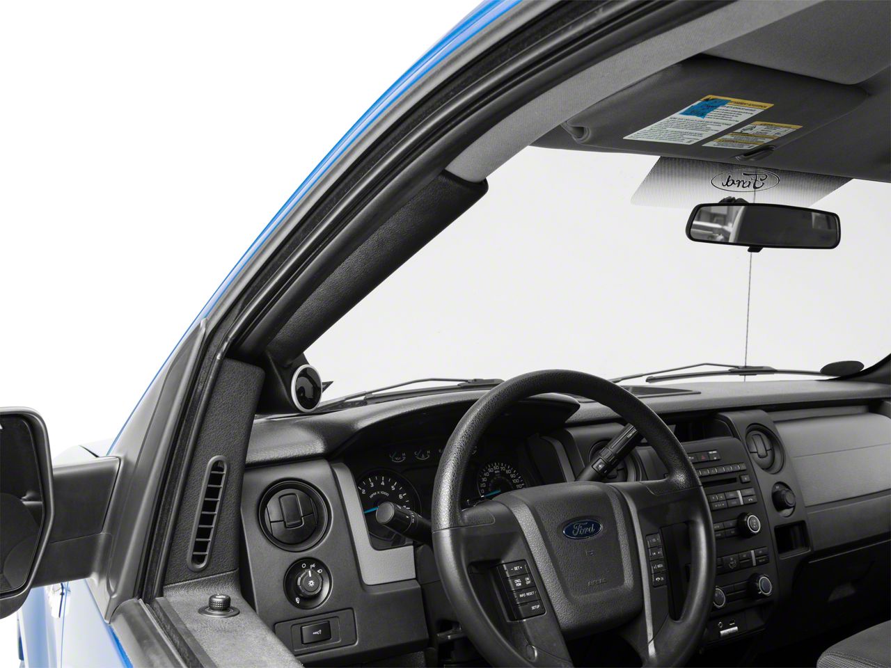 Auto Meter F150 APillar Single Gauge Pod Mount with Speaker Cutout; 2