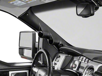Auto Meter A-Pillar Dual Gauge Pod Mount with Speaker Cutout; 2-1/16 Inch (09-14 F-150)