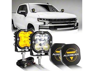 Silverado 1500 XP-ULTRA Series 3-Inch LED Pod Lights with Black Covers; Amber/White Combo Beam; Set of 2 (Universal; Some Adaptation May Be Required) - Free Shipping Silverado 1500 XP-ULTRA Series 3-Inch LED Pod Lights with Black Covers; Amber/White Combo Beam; Set of 2 (Universal; Some Adaptation May Be Required) - Free Shipping