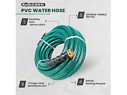 Avagard PVC Water Hose; 3/4-Inch x 15-Foot; 2-Pack 