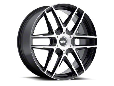Avenue A613 Gloss Black Machined 6-Lug Wheel; 22x9; 35mm Offset (09-14 F-150)