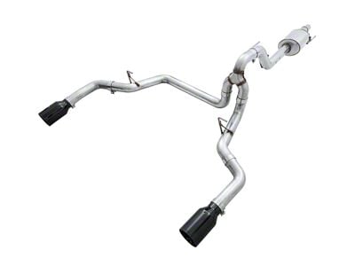 AWE 0FG Dual Exhaust System with Diamond Black Tips; Rear Exit (15-20 3.5L EcoBoost, Excluding Raptor & 19-20 F-150 Limited)