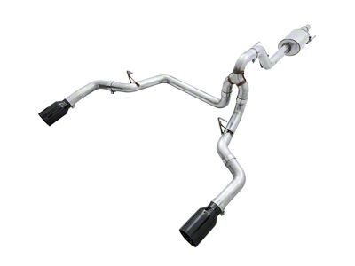 AWE 0FG Dual Exhaust System with Diamond Black Tips; Rear Exit (15-20 5.0L F-150)