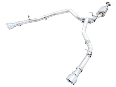AWE 0FG Dual Exhaust System with Chrome Silver Tips; Rear Exit (19-24 5.7L RAM 1500 w/ Factory Dual Exhaust)