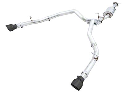 AWE 0FG Dual Exhaust System with Diamond Black Tips; Rear Exit (19-24 5.7L RAM 1500 w/ Factory Dual Exhaust)