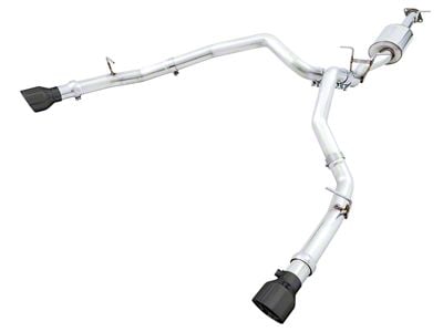 AWE 0FG Dual Exhaust System with Diamond Black Tips; Rear Exit (19-24 5.7L RAM 1500 w/o Factory Dual Exhaust)