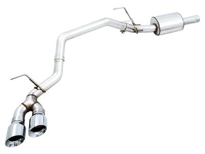 AWE 0FG Single Exhaust System with Chrome Silver Tips; Side Exit (09-18 5.7L RAM 1500 w/o Factory Dual Exhaust)