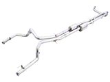 AWE 0FG Dual Exhaust System with Bashguard; Rear Exit (22-25 Sierra 1500 AT4X)