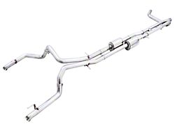 AWE 0FG Dual Exhaust System with Bashguard; Rear Exit (22-26 Sierra 1500 AT4X)