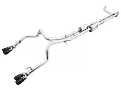 AWE 0FG Dual Exhaust System with Diamond Black Tips; Rear Exit (22-24 Sierra 1500 AT4X)