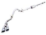 AWE 0FG Single Exhaust System with Chrome Silver Tips; Side Exit (19-26 5.3L Sierra 1500 w/o Factory Dual Exhaust)