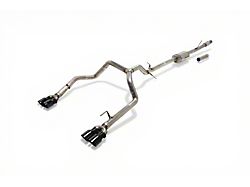 AWE 0FG Dual Exhaust System with Quad Diamond Black Tips; Rear Exit (19-26 5.3L Silverado 1500 w/ Factory Dual Exhaust)