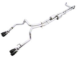 AWE 0FG Dual Exhaust System with Quad Diamond Black Tips; Rear Exit (19-26 6.2L Silverado 1500 w/ Factory Dual Exhaust)
