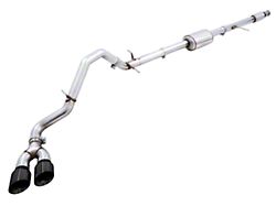 AWE 0FG Dual Exhaust System with Quad Diamond Black Tips; Side Exit (19-25 5.3L Silverado 1500 w/o Factory Dual Exhaust)