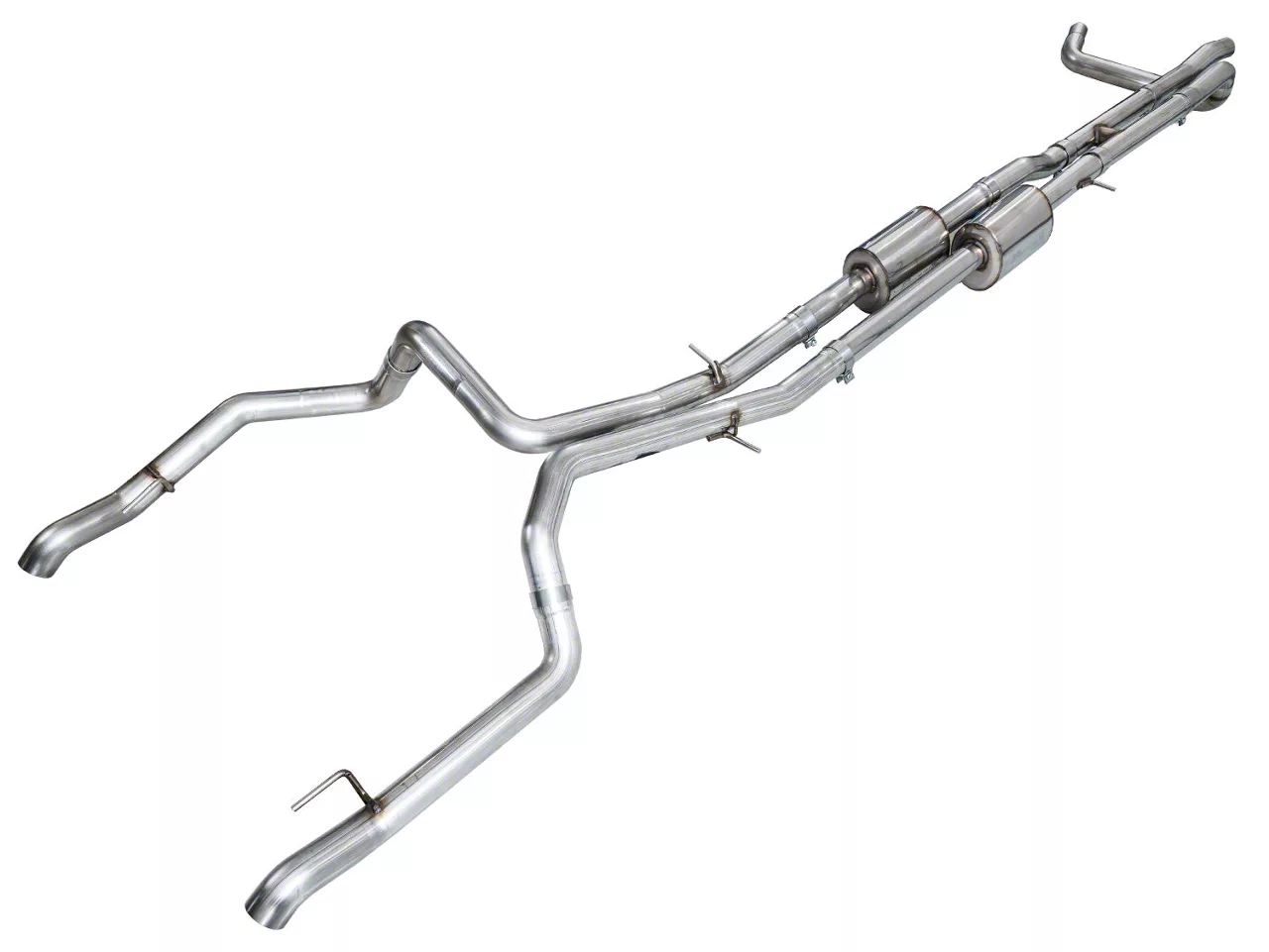 AWE Silverado 1500 0FG Dual Exhaust System; Rear Exit 3015