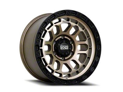 AXD Offroad AS4 Satin Bronze with Black Lip 6-Lug Wheel; 17x8.5; 0mm Offset (14-18 Sierra 1500)