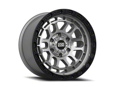 AXD Offroad AS4 Titanium with Black Lip 6-Lug Wheel; 17x8.5; 0mm Offset (14-18 Sierra 1500)