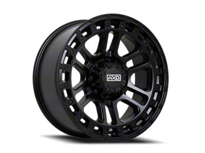 AXD Offroad AS5 Satin Black 8-Lug Wheel; 20x9; 0mm Offset (15-19 Silverado 3500 HD SRW)